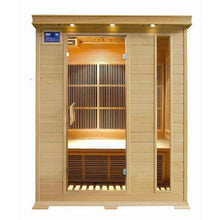 Load image into Gallery viewer, SUNRAY HL300C ASPEN 3-PERSON INFRARED SAUNA 59" X 47" X 75"