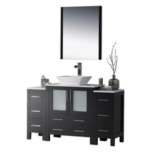 Load image into Gallery viewer, Blossom 001 54 02 V M Sydney 54 Inch Vanity with Ceramic Vessel Sink & Mirror - Espresso