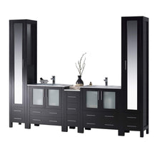 Load image into Gallery viewer, Blossom 001 102 02 C Sydney 102 Inch Vanity with Ceramic Double Sinks - Espresso