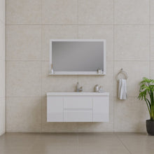 Load image into Gallery viewer, Alya Bath AB-MOF48-W Paterno 48 inch Modern Wall Mounted Bathroom Vanity, White