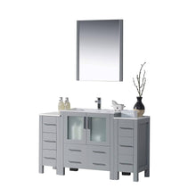 Load image into Gallery viewer, Blossom 001 54 15 C M Sydney 54 Inch Vanity with Ceramic Sink & Mirror - Metal Gray