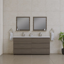 Load image into Gallery viewer, Alya Bath AB-MOA72D-G Paterno 72 inch Modern Freestanding Bathroom Vanity, Gray