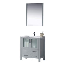 Load image into Gallery viewer, Blossom 001 30 15 C M Sydney 30 Inch Vanity with Ceramic Sink & Mirror - Metal Grey