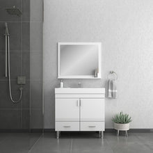 Load image into Gallery viewer, Alya Bath AT-8089-W Ripley 36 inch White Vanity with Sink