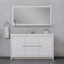 Load image into Gallery viewer, Alya Bath AB-MD660S-W Sortino 60 Single inch Modern Bathroom Vanity, White