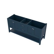 Load image into Gallery viewer, Alya Bath HE-102-72D-B Wilmington 72 inch DOUBLE Vanity BLUE with No Top