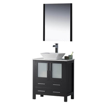 Load image into Gallery viewer, Blossom 001 30 02 V M Sydney 30 Inch Vanity with Ceramic Vessel Sink & Mirror - Espresso