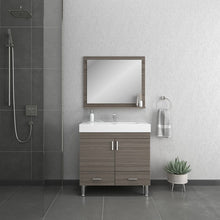 Load image into Gallery viewer, Alya Bath AT-8089-G Ripley 36 inch Gray Vanity with Sink
