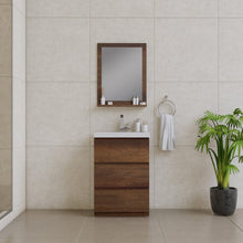 Load image into Gallery viewer, Alya Bath AB-MOA24-RW Paterno 24 inch Modern Freestanding Bathroom Vanity, Rosewood