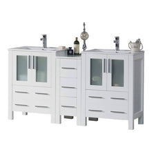 Load image into Gallery viewer, Blossom 001 60S1 01 C Sydney 60 Inch Vanity with Ceramic Double Sinks - White