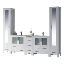 Load image into Gallery viewer, Blossom 001 102 01 C Sydney 102 Inch Vanity with Ceramic Double Sinks - White