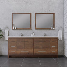 Load image into Gallery viewer, Alya Bath AB-MD684-RW Sortino 84 inch Modern Bathroom Vanity, Rosewood