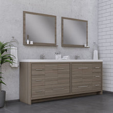Load image into Gallery viewer, Alya Bath AB-MD684-G Sortino 84 inch Modern Bathroom Vanity, Gray