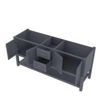 Load image into Gallery viewer, Alya Bath HE-102-72D-G Wilmington 72 inch DOUBLE Vanity in GRAY with No Top