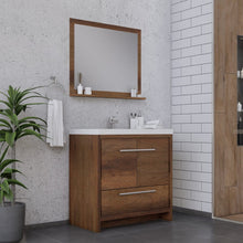 Load image into Gallery viewer, Alya Bath AB-MD636-RW Sortino 36 inch Modern Bathroom Vanity, Rosewood