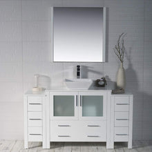 Load image into Gallery viewer, Blossom 001 60S2 01 V M Sydney 60 Inch Vanity with Ceramic Vessel Sink & Mirror - White