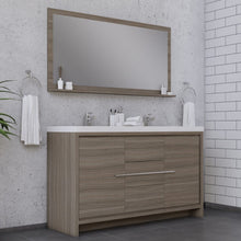 Load image into Gallery viewer, Alya Bath AB-MD660D-G Sortino 60 Double inch Modern Bathroom Vanity, Gray