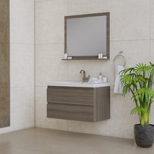 Load image into Gallery viewer, Alya Bath AB-MOF36-G Paterno 36 inch Modern Wall Mounted Bathroom Vanity, Gray