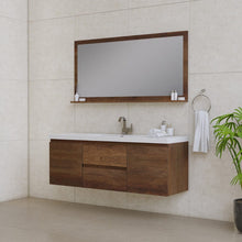 Load image into Gallery viewer, Alya Bath AB-MOF60S-RW Paterno 60 inch Single Modern Wall Mounted Bathroom Vanity, Rosewood