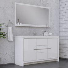 Load image into Gallery viewer, Alya Bath AB-MD660S-W Sortino 60 Single inch Modern Bathroom Vanity, White