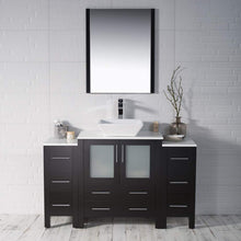 Load image into Gallery viewer, Blossom 001 54 02 V M Sydney 54 Inch Vanity with Ceramic Vessel Sink & Mirror - Espresso