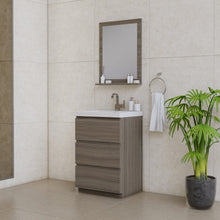 Load image into Gallery viewer, Alya Bath AB-MOA24-G Paterno 24 inch Modern Freestanding Bathroom Vanity, Gray