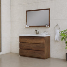 Load image into Gallery viewer, Alya Bath AB-MOA48-RW Paterno 48 inch Modern Freestanding Bathroom Vanity, Rosewood