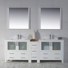 Load image into Gallery viewer, Blossom 001 84S1 01 C Sydney 84 Inch Vanity with Ceramic Double Sinks - White