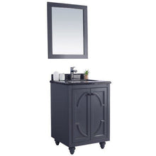 Load image into Gallery viewer, LAVIVA 313613-24G-BW Odyssey - 24 - Maple Grey Cabinet + Black Wood Counter
