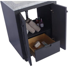 Load image into Gallery viewer, LAVIVA 313613-24G-BW Odyssey - 24 - Maple Grey Cabinet + Black Wood Counter