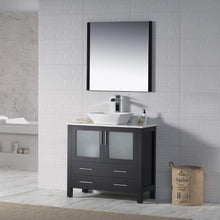 Load image into Gallery viewer, Blossom 001 36 02 V M Sydney 36 Inch Vanity with Ceramic Vessel Sink & Mirror - Espresso