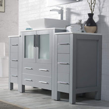 Load image into Gallery viewer, Blossom 001 54 15 V M Sydney 54 Inch Vanity with Ceramic Vessel Sink & Mirror - Metal Gray
