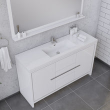 Load image into Gallery viewer, Alya Bath AB-MD660S-W Sortino 60 Single inch Modern Bathroom Vanity, White