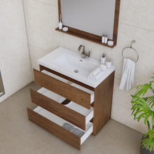Load image into Gallery viewer, Alya Bath AB-MOA36-RW Paterno 36 inch Modern Freestanding Bathroom Vanity, Rosewood