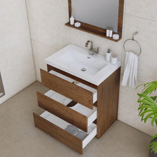 Load image into Gallery viewer, Alya Bath AB-MOA30-RW Paterno 30 inch Modern Freestanding Bathroom Vanity, Rosewood