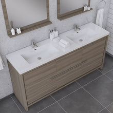 Load image into Gallery viewer, Alya Bath AB-MD672-G Sortino 72 inch Modern Bathroom Vanity, Gray