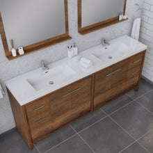 Load image into Gallery viewer, Alya Bath AB-MD684-RW Sortino 84 inch Modern Bathroom Vanity, Rosewood