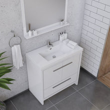 Load image into Gallery viewer, Alya Bath AB-MD636-W Sortino 36 inch Modern Bathroom Vanity, White