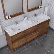 Load image into Gallery viewer, Alya Bath AB-MD672-RW Sortino 72 inch Modern Bathroom Vanity, Rosewood