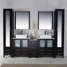 Load image into Gallery viewer, Blossom 001 102 02 V M Sydney 102 Inch Vanity with Ceramic Double Vessel Sinks & Mirrors - Espresso