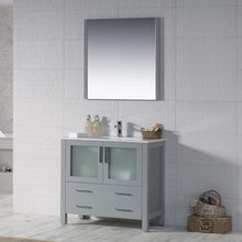 Load image into Gallery viewer, Blossom 001 36 15 C M Sydney 36 Inch Vanity with Ceramic Sink & Mirror - Metal Grey