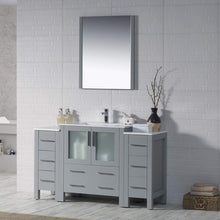 Load image into Gallery viewer, Blossom 001 54 15 C M Sydney 54 Inch Vanity with Ceramic Sink & Mirror - Metal Gray