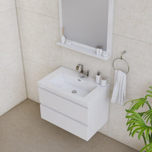 Load image into Gallery viewer, Alya Bath AB-MOF30-W Paterno 30 inch Modern Wall Mounted Bathroom Vanity, White