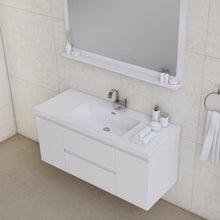 Load image into Gallery viewer, Alya Bath AB-MOF48-W Paterno 48 inch Modern Wall Mounted Bathroom Vanity, White
