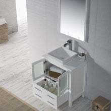 Load image into Gallery viewer, Blossom 001 30 01 V M Sydney 30 Inch Vanity with Ceramic Vessel Sink & Mirror - White