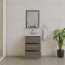 Load image into Gallery viewer, Alya Bath AB-MOA24-G Paterno 24 inch Modern Freestanding Bathroom Vanity, Gray