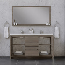 Load image into Gallery viewer, Alya Bath AB-MD660D-G Sortino 60 Double inch Modern Bathroom Vanity, Gray