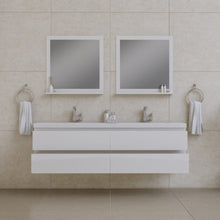 Load image into Gallery viewer, Alya Bath AB-MOF72D-W Paterno 72 inch Modern Wall Mounted Bathroom Vanity, White