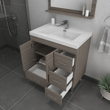 Load image into Gallery viewer, Alya Bath AT-8050-G Ripley 30 inch Gray Vanity with Sink