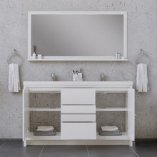 Load image into Gallery viewer, Alya Bath AB-MD660D-W Sortino 60 Double inch Modern Bathroom Vanity, White